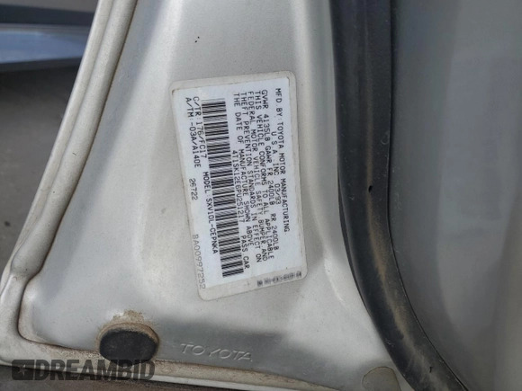 1993 Toyota Camry LE with VIN 4T1SK12E6PU251217, listed as a Copart auction lot 87254284 with 0 mi miles and Non Repairable. Bid and sale history available at carsss.com. Image 12.