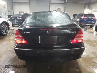2005 Mercedes-Benz C 240 with VIN WDBRF81J85F591192, listed as a Copart auction lot 47052025 with 143,191 mi miles and Salvage Title. Bid and sale history available at DreamBid. Image 6.