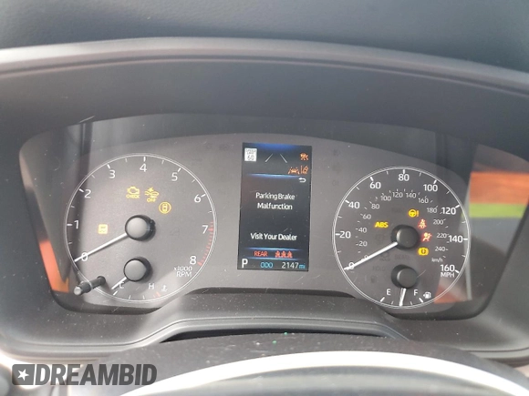 2025 Toyota Corolla Cross L with VIN 7MUAAAAG4SV134423, listed as a Copart auction lot 58827045 with 2,147 mi miles and Salvage title. Bid and sale history available at DreamBid. Image 9.