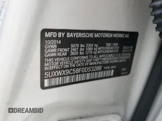 2015 BMW X3 xDrive28i z VIN 5UXWX9C58F0D53288, wystawiony jako Copart lot #55273745 z przebiegiem 61 443 mil mil oraz Szkoda całkowita • Salvage title. Historia ofert i sprzedaży dostępna na DreamBid. Obrazek 13.