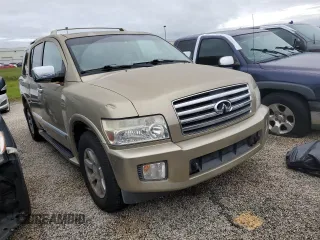 2005 Infiniti QX56 with VIN 5N3AA08C65N809550, listed as a Copart auction lot 74873484 with 224,862 mi miles and Salvage Title. Bid and sale history available at carsss.com. Image 4.