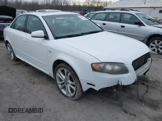 2008 Audi A4 2.0T with VIN WAUDF78E58A046158, listed as a IAAI auction lot 41510500 with 103,664 mi miles. Bid and sale history available at carsss.com. Image 1.