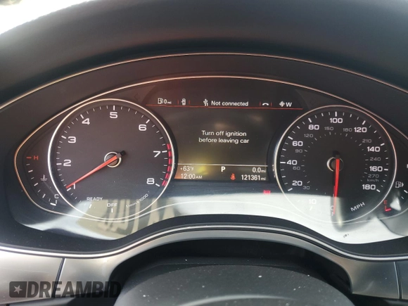 2016 Audi A6 2.0T Premium Plus with VIN WAUDFAFC2GN016444, listed as a Copart auction lot 81128174 with 121,361 mi miles and Clean Title. Bid and sale history available at carsss.com. Image 9.