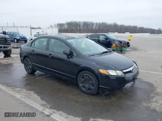 2007 Honda Civic Sdn LX with VIN 2HGFA16577H504780, listed as a IAAI auction lot 41498447 with 155,411 mi miles. Bid and sale history available at carsss.com. Image 1.