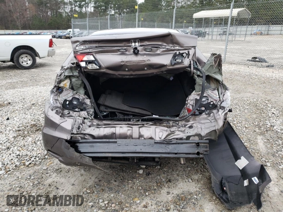 2015 Honda Civic Sedan LX with VIN 19XFB2F57FE248961, listed as a Copart auction lot 46112165 with 49,502 mi miles and Salvage Title. Bid and sale history available at carsss.com. Image 6.