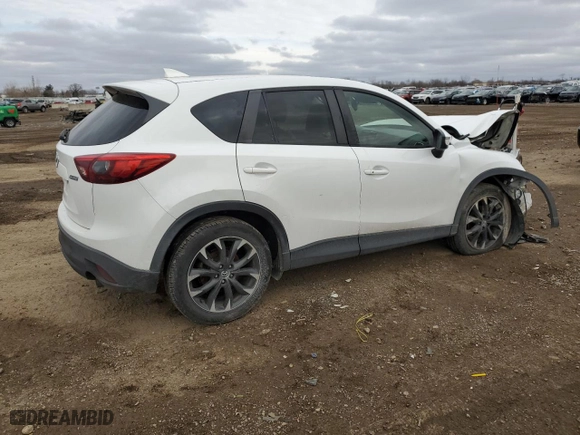 2016 Mazda CX-5 Grand Touring with VIN JM3KE4DY6G0708059, listed as a Copart auction lot 43707645 with 0 mi miles and Salvage Title. Bid and sale history available at carsss.com. Image 3.