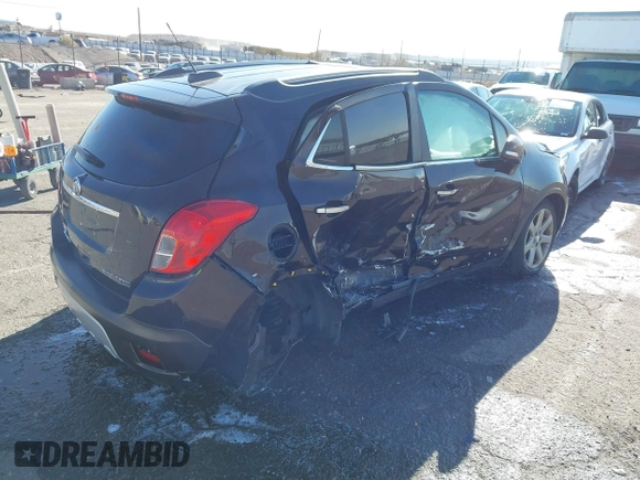2016 Buick Encore Leather with VIN KL4CJGSBXGB616816, listed as a IAAI auction lot 41048018 with 83,047 mi miles. Bid and sale history available at carsss.com. Image 4.