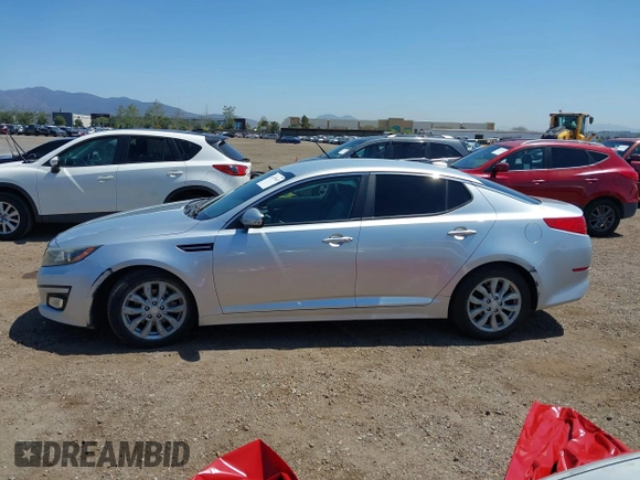 2015 Kia Optima EX with VIN 5XXGN4A73FG436223, listed as a IAAI auction lot 41970418 with 174,002 mi miles. Bid and sale history available at carsss.com. Image 14.