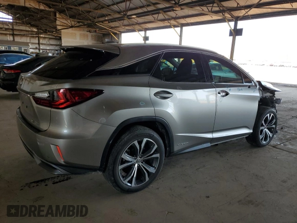 2017 Lexus RX 450h with VIN 2T2BGMCA2HC012194, listed as a Copart auction lot 63119545 with 33,601 mi miles and Salvage title. Bid and sale history available at DreamBid. Image 3.