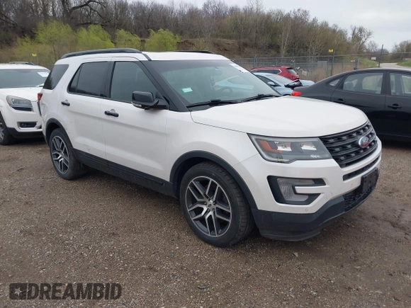 2017 Ford Explorer Sport with VIN 1FM5K8GT0HGC58953, listed as a IAAI auction lot 42079041 with 264,639 mi miles and . Bid and sale history available at carsss.com. Image 1.