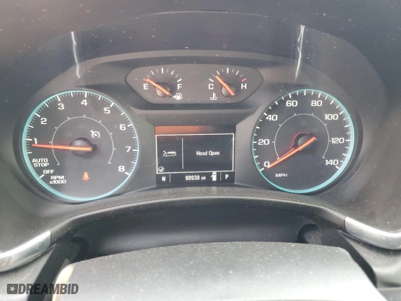 2019 Chevrolet Equinox LS with VIN 3GNAXHEV1KS626646, listed as a Copart auction lot 52212195 with 98,938 mi miles and Salvage Title. Bid and sale history available at carsss.com. Image 9.