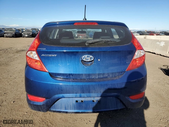 2015 Hyundai Accent GS with VIN KMHCT5AE9FU205969, listed as a Copart auction lot 46848095 with 93,147 mi miles and Salvage Title. Bid and sale history available at carsss.com. Image 6.