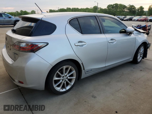 2011 Lexus CT 200h with VIN JTHKD5BH1B2007946, listed as a Copart auction lot 57855695 with 156,124 mi miles and Non repairable. Bid and sale history available at DreamBid. Image 3.