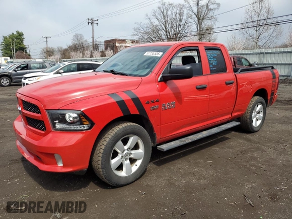2015 Ram 1500 Express z VIN 1C6RR7FT8FS679592, wystawiony jako Copart lot #52735555 z przebiegiem 88 087 mil mil oraz Szkoda całkowita • Salvage title. Historia ofert i sprzedaży dostępna na DreamBid. Obrazek 1.