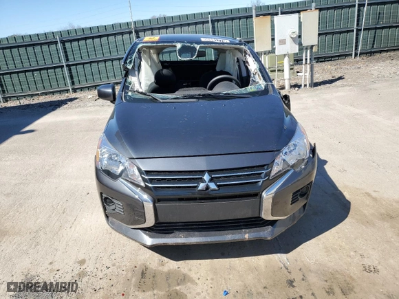 2024 Mitsubishi Mirage ES with VIN ML32AUHJXRH024835, listed as a Copart auction lot 50891775 with 6,828 mi miles and Salvage Title. Bid and sale history available at carsss.com. Image 5.