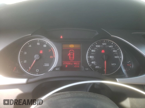 2011 Audi A4 Premium с VIN WAUAFAFLXBN049218, выставлен на аукционе Copart как лот 52808865 с пробегом 177 558 миль миль и Списание • Salvage title. История ставок и продаж доступна на DreamBid. Изображение 9.