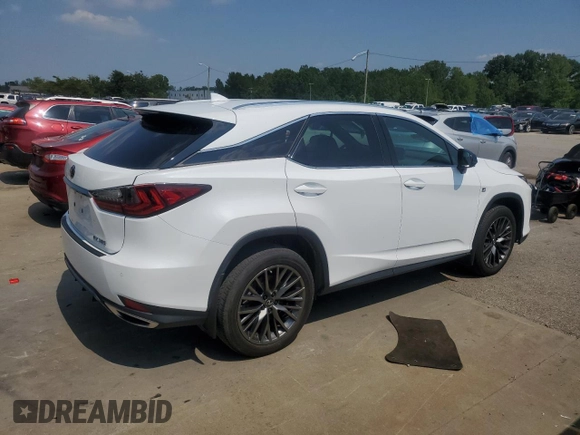 2021 Lexus RX 350 F Sport with VIN 2T2SZMDA5MC272494, listed as a Copart auction lot 66198244 with 48,703 mi miles and Salvage title. Bid and sale history available at DreamBid. Image 3.