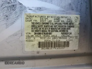 2009 Nissan Sentra S FE+ with VIN 3N1AB61E79L651057, listed as a Copart auction lot 56530095 with 131,491 mi miles and Salvage title. Bid and sale history available at DreamBid. Image 12.