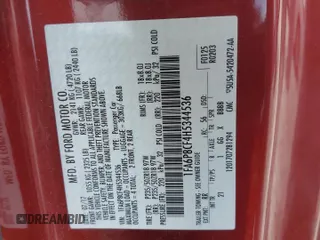 2017 Ford Mustang GT with VIN 1FA6P8CF4H5344536, listed as a Copart auction lot 61258635 with Not provided miles and Salvage title. Bid and sale history available at DreamBid. Image 12.