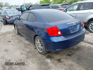 2005 Scion tC with VIN JTKDE177750051166, listed as a IAAI auction lot 42178097 with 205,231 mi miles. Bid and sale history available at carsss.com. Image 3.