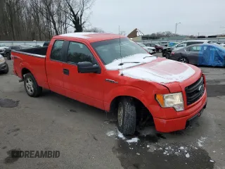 2014 Ford F-150 XL with VIN 1FTFX1EF8EFC59266, listed as a Copart auction lot 89158845 with 176,448 mi miles and Salvage Title. Bid and sale history available at carsss.com. Image 4.