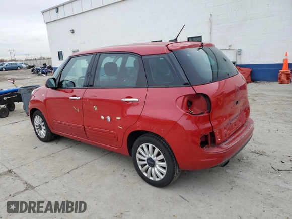 2014 FIAT 500L Easy with VIN ZFBCFABH3EZ019426, listed as a Copart auction lot 86771374 with 97,550 mi miles and Salvage Title. Bid and sale history available at carsss.com. Image 2.
