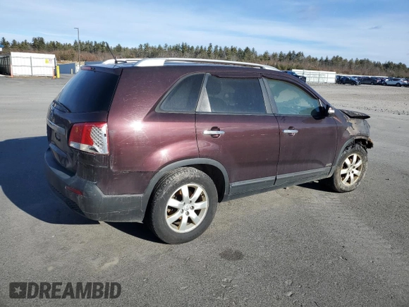 2013 Kia Sorento LX with VIN 5XYKTCA64DG399466, listed as a Copart auction lot 86968534 with 0 mi miles and Salvage Title. Bid and sale history available at carsss.com. Image 3.