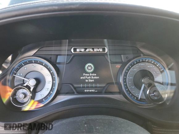 2020 Ram 1500 Limited with VIN 1C6SRFHTXLN255317, listed as a Copart auction lot 48400945 with 31,493 mi miles and Salvage title. Bid and sale history available at DreamBid. Image 9.