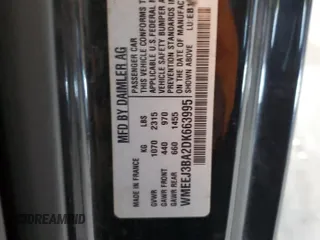 2013 Smart fortwo Pure with VIN WMEEJ3BA2DK663995, listed as a Copart auction lot 54629895 with Not Provided miles and Salvage Title. Bid and sale history available at DreamBid. Image 13.