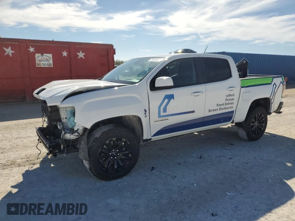 2022 GMC Canyon 2WD Elevation with VIN 1GTG5CENXN1275883, listed as a Copart auction lot 89385585 with 44,042 mi miles and Non Repairable. Bid and sale history available at carsss.com. Image 1.