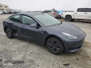 2023 Tesla Model 3 with VIN 5YJ3E1EA4PF641279, listed as a Copart auction lot 46031405 with 35,578 mi miles and Salvage Title. Bid and sale history available at DreamBid. Image 4.