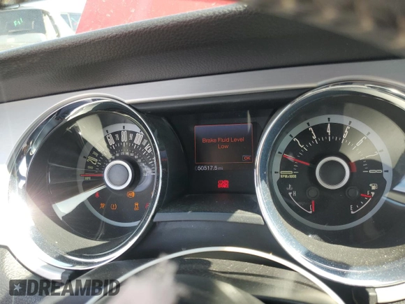 2013 Ford Mustang V6 with VIN 1ZVBP8AM4D5255339, listed as a Copart auction lot 50044005 with 50,517 mi miles and Salvage Title. Bid and sale history available at carsss.com. Image 9.
