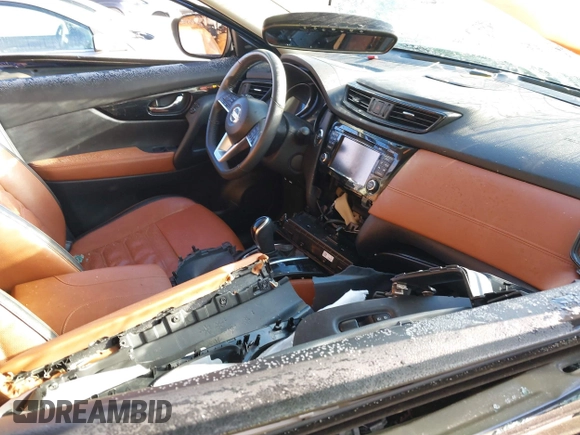 2017 Nissan Rogue SV with VIN 5N1AT2MV5HC858874, listed as a IAAI auction lot 41860634 with Not Provided miles. Bid and sale history available at carsss.com. Image 5.
