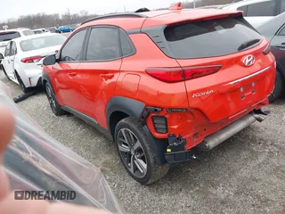 2019 Hyundai Kona Limited with VIN KM8K3CA53KU330542, listed as a IAAI auction lot 41454145 with 64,166 mi miles. Bid and sale history available at carsss.com. Image 3.