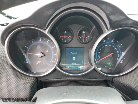 2011 Chevrolet Cruze LT w/2LT with VIN 1G1PG5S92B7121974, listed as a Copart auction lot 48368415 with 129,591 mi miles and Salvage Title. Bid and sale history available at carsss.com. Image 9.
