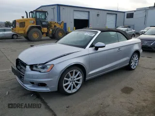 2015 Audi A3 2.0T Premium Plus with VIN WAU3FLFF0F1037929, listed as a Copart auction lot 42010085 with 97,150 mi miles and Salvage Title. Bid and sale history available at carsss.com. Image 1.
