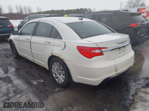2011 Chrysler 200 LX with VIN 1C3BC4FB6BN521329, listed as a IAAI auction lot 41707846 with 117,429 mi miles. Bid and sale history available at carsss.com. Image 3.