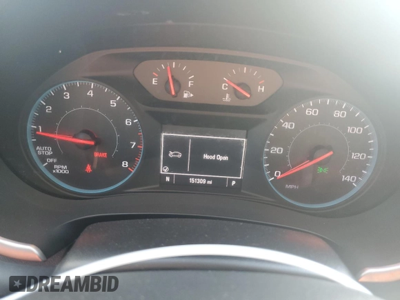 2017 Chevrolet Malibu LS with VIN 1G1ZB5ST9HF281044, listed as a Copart auction lot 54563705 with 151,309 mi miles and Salvage Title. Bid and sale history available at DreamBid. Image 9.