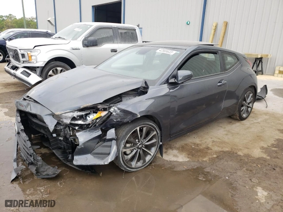 2020 Hyundai Veloster 2.0 with VIN KMHTG6AF3LU028964, listed as a Copart auction lot 42565633 with 40,855 mi miles. Bid and sale history available at carsss.com. Image 1.