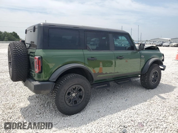 2024 Ford Bronco Wildtrak z VIN 1FMEE2BPXRLB03494, wystawiony jako Copart lot #53852225 z przebiegiem 5 166 mil mil oraz Szkoda całkowita • Salvage title. Historia ofert i sprzedaży dostępna na DreamBid. Obrazek 3.