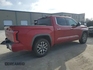 2022 Toyota Tundra 1794 Edition with VIN 5TFMA5DB6NX014927, listed as a Copart auction lot 43013915 with 67,289 mi miles and Salvage title. Bid and sale history available at DreamBid. Image 3.