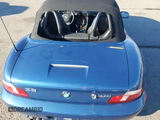2001 BMW Z3 3.0i with VIN WBACN53461LJ57927, listed as a Copart auction lot 86690224 with 92,910 mi miles and Salvage Title. Bid and sale history available at carsss.com. Image 10.
