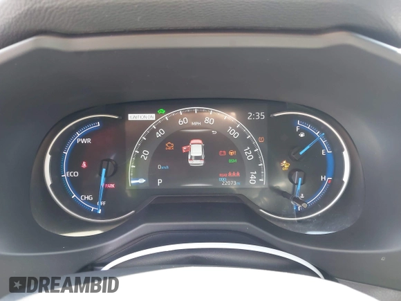 2024 Toyota RAV4 Hybrid XLE Premium with VIN 2T3B6RFV5RW058841, listed as a IAAI auction lot 41992425 with 22,073 mi miles and . Bid and sale history available at DreamBid. Image 7.