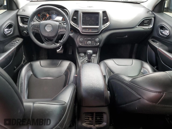 2019 Jeep Cherokee Trailhawk с VIN 1C4PJMBX7KD441911, выставлен на аукционе Copart как лот 53752285 с пробегом 82 110 миль миль и Списание • Salvage title. История ставок и продаж доступна на DreamBid. Изображение 8.