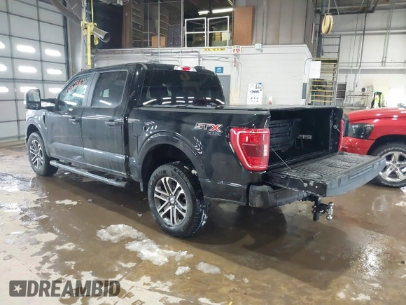 2021 Ford F-150 XL with VIN 1FTFW1E56MFC60361, listed as a IAAI auction lot 41567363 with 31,092 mi miles and . Bid and sale history available at DreamBid. Image 3.