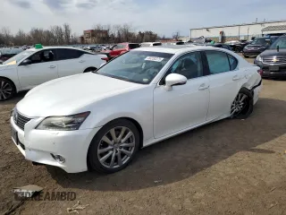 2013 Lexus GS 350 with VIN JTHCE1BLXD5002597, listed as a Copart auction lot 50250375 with 142,601 mi miles and Salvage Title. Bid and sale history available at carsss.com. Image 1.