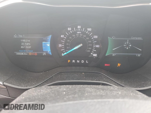 2020 Ford Fusion SE with VIN 3FA6P0HD9LR165097, listed as a Copart auction lot 64511705 with 44,336 mi miles and Salvage title. Bid and sale history available at DreamBid. Image 9.