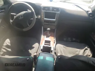 2008 Lexus IS 250 with VIN JTHBK26298508225, listed as a Copart auction lot 60341785 with 257,504 mi miles and Salvage title. Bid and sale history available at DreamBid. Image 8.