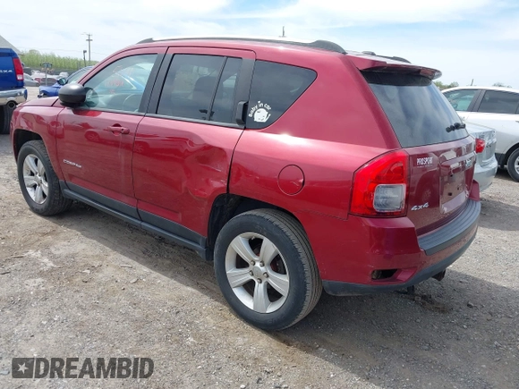 2012 Jeep Compass Latitude with VIN 1C4NJDEB6CD624936, listed as a IAAI auction lot 42085641 with 174,956 mi miles. Bid and sale history available at carsss.com. Image 3.