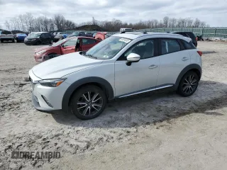 2017 Mazda CX-3 Grand Touring with VIN JM1DKFD70H0141197, listed as a Copart auction lot 45834855 with 146,609 mi miles and Salvage Title. Bid and sale history available at carsss.com. Image 1.